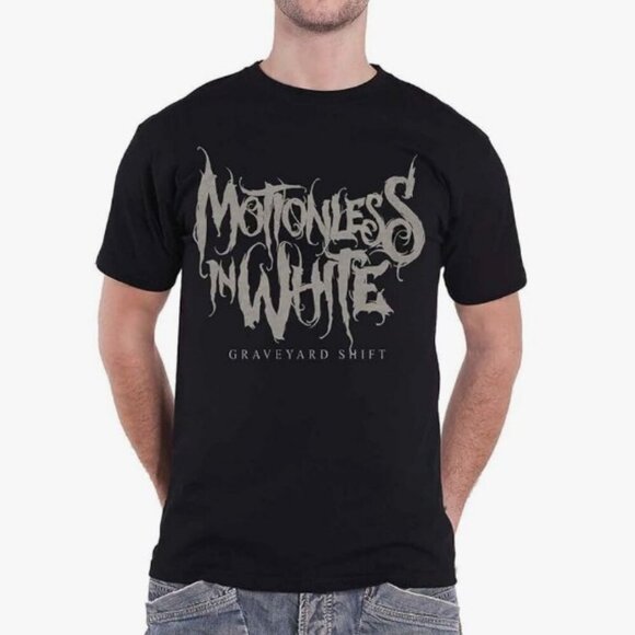 NWT MOTIONLESS IN WHITE ART PRINT T-SHIRT SZ L - Picture 1 of 5